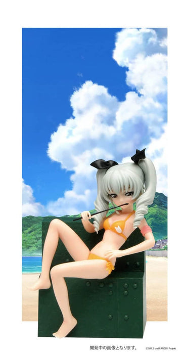 Place Girls Und Panzer 1/10 Anchovy Swimsuit Ver 10th Anniversary Resin Kit