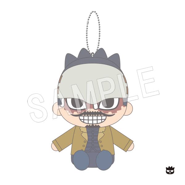 Chugai Mining Golden Kamuy Sanrio Badtz-Maru Plush Mascot Tsurumi Tokushirou