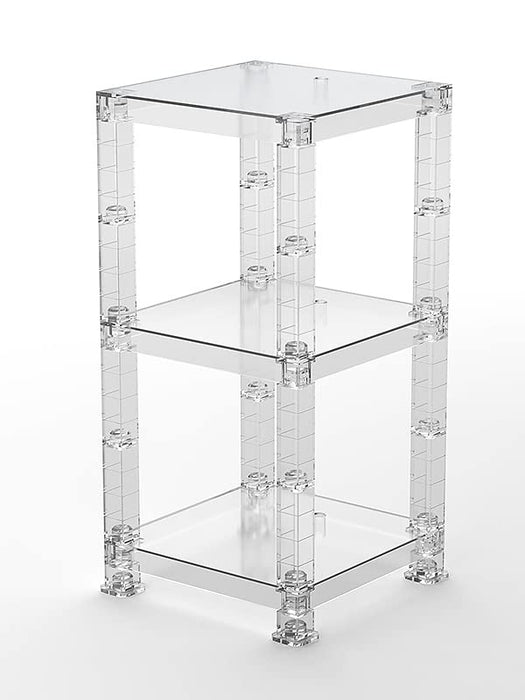 Good Smile Company Clear Simple Stand Build-On Type Set of 3 Plastic Display Stands