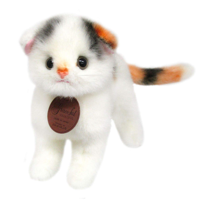 Peluche Sanei Boeki Graceful Cat Scottish Mike 27 cm Fabriquée au Japon