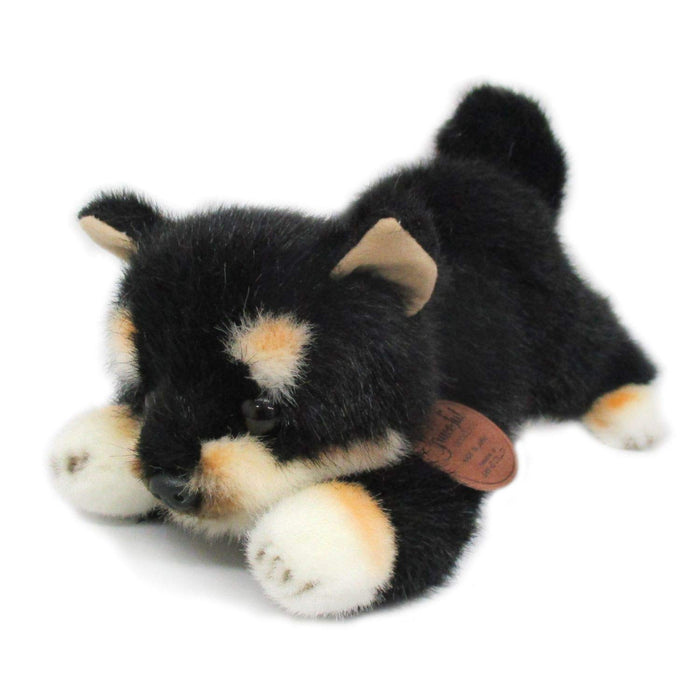 Sanei Boeki Anmutige Shiba Inu Hundefigur, Schwarz, 10 cm, Hergestellt in Japan