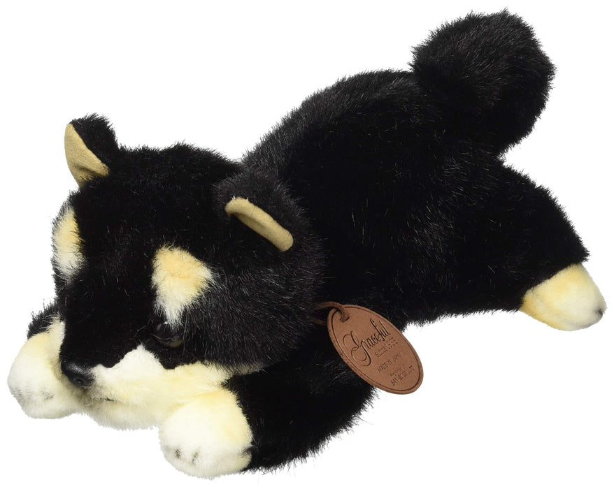 Sanei Boeki Anmutige Shiba Inu Hundefigur, Schwarz, 10 cm, Hergestellt in Japan