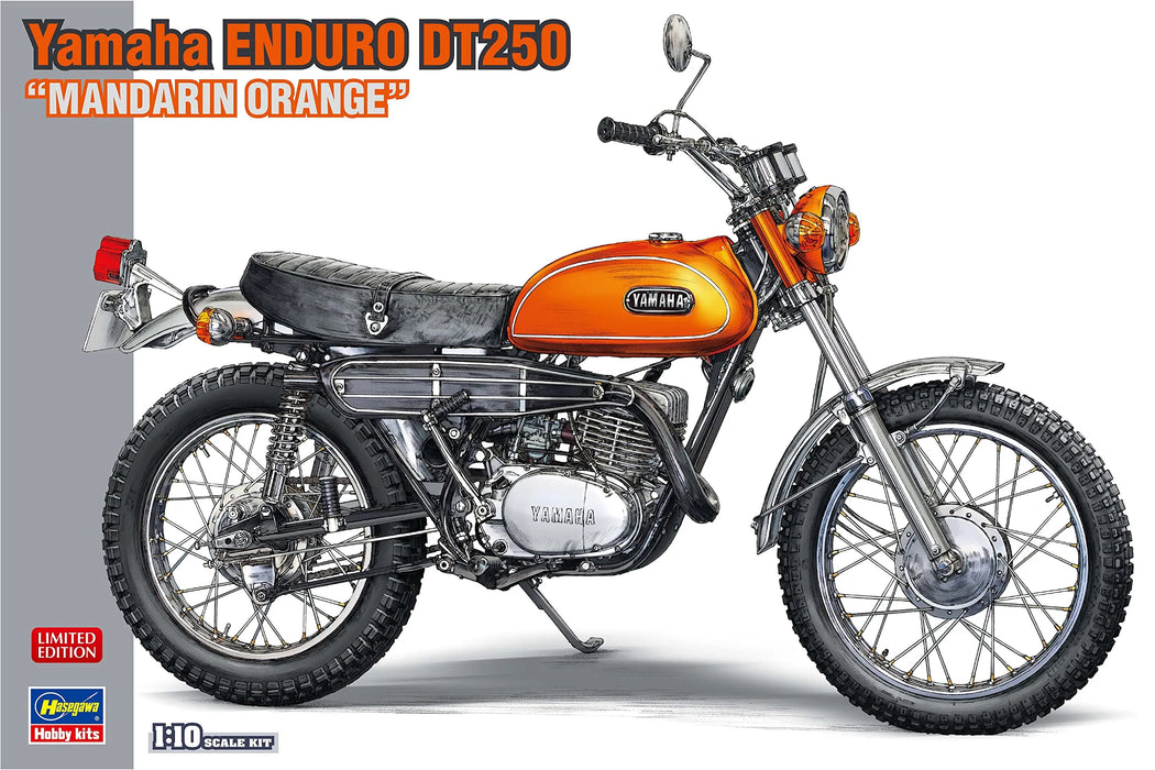 HASEGAWA 1/10 Yamaha Trail Dt250 'Mandarin Orange' Plastic Model- Japan Figure Store - #1 Bring To You The Best Japanese Goods