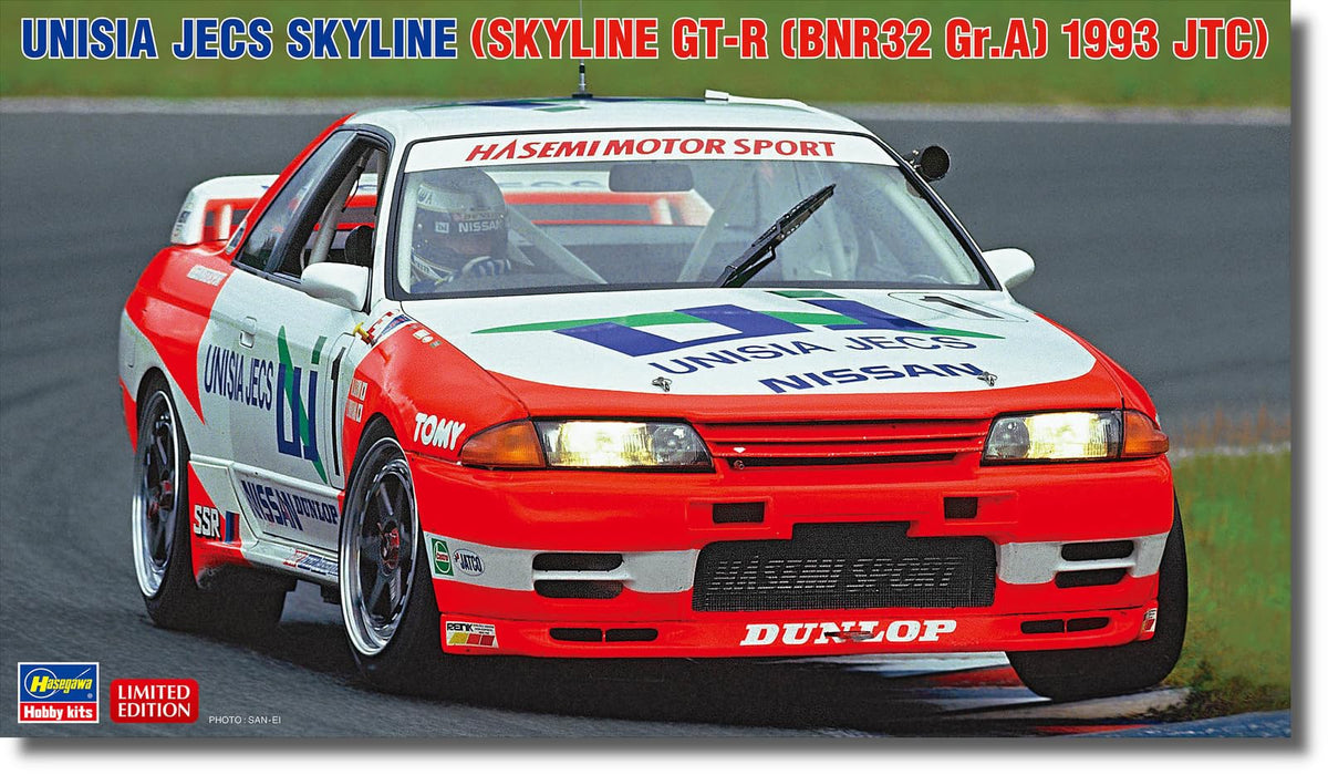 Hasegawa 1/24 Unisia Jex Skyline GT-R BNR32 1993 JTC Plastic Model Kit- Japan Figure Store - #1 Bring To You The Best Japanese Goods