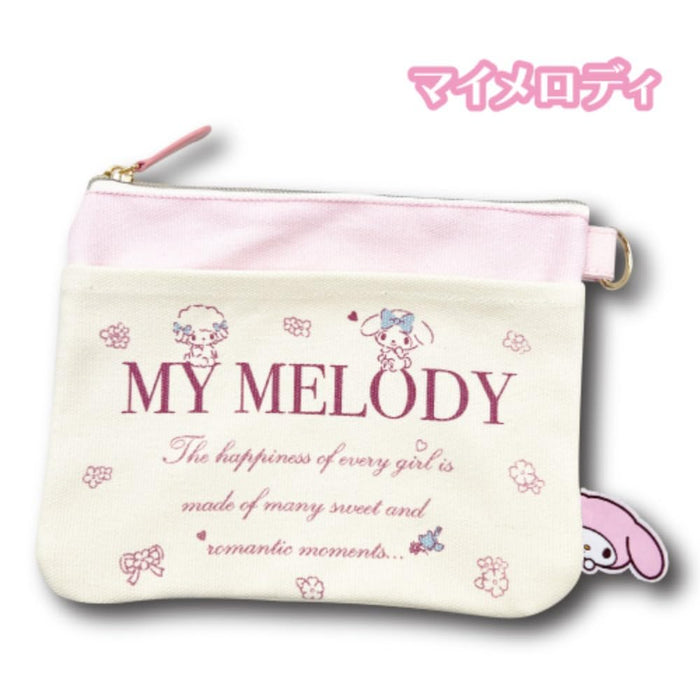 San-X My Melody Flacher Canvas-Beutel 64201877 von Hatakeyamashoji