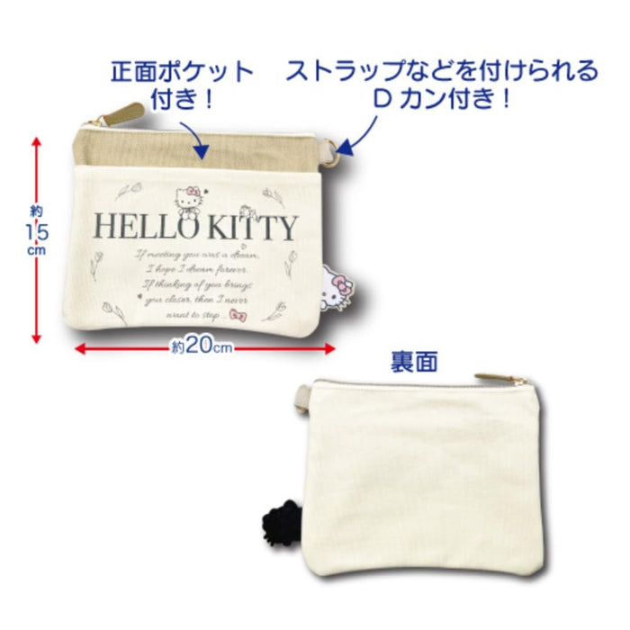 San-X My Melody Canvas Flat Pouch 64201877 by Hatakeyamashoji