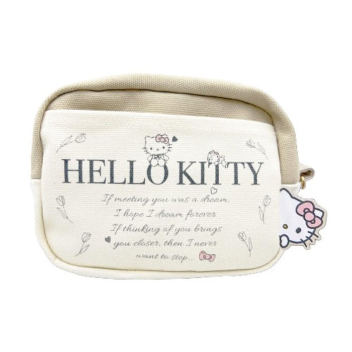 Pochette en toile San-X Hatayama Shoji Hello Kitty H10xL15xP7cm