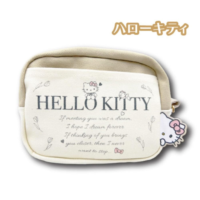 Pochette en toile San-X Hatayama Shoji Hello Kitty H10xL15xP7cm