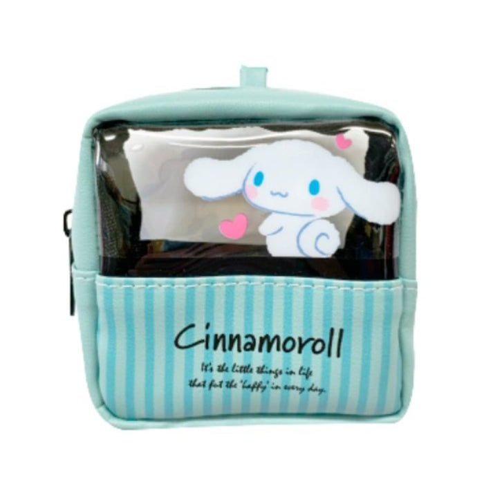 Pochette Mini Fenêtre Transparente San-X Hatayama Shoji Cinnamoroll 10x10x5cm