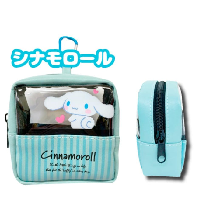 San-X Hatayama Shoji Clear Window Mini Pouch Cinnamoroll 10x10x5cm