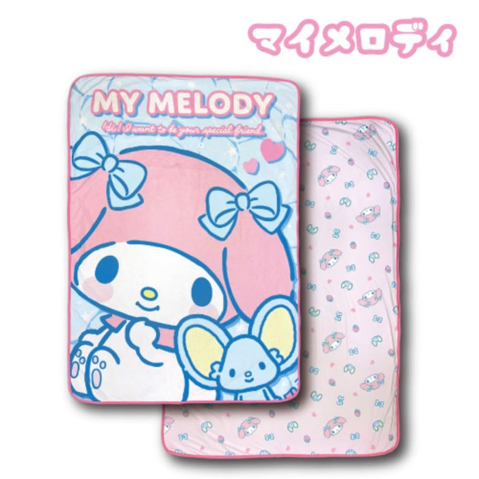 San-X My Melody Cool Blanket 100 x 140 cm – Lightweight and Soft Touch