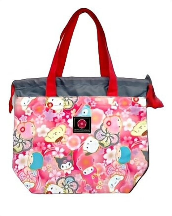 Sac fourre-tout rouge pour déjeuner San-X Hatayama Shoji H20xL30xP10cm Personnages de Sanrio