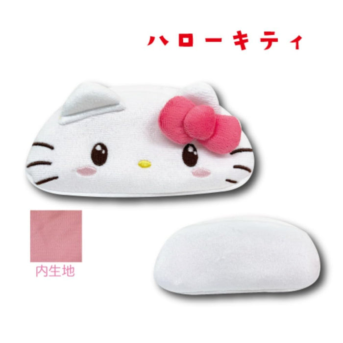 Pochette multiple San-X Hatayama Shoji Face Hello Kitty 18 cm x 8 cm x 5 cm