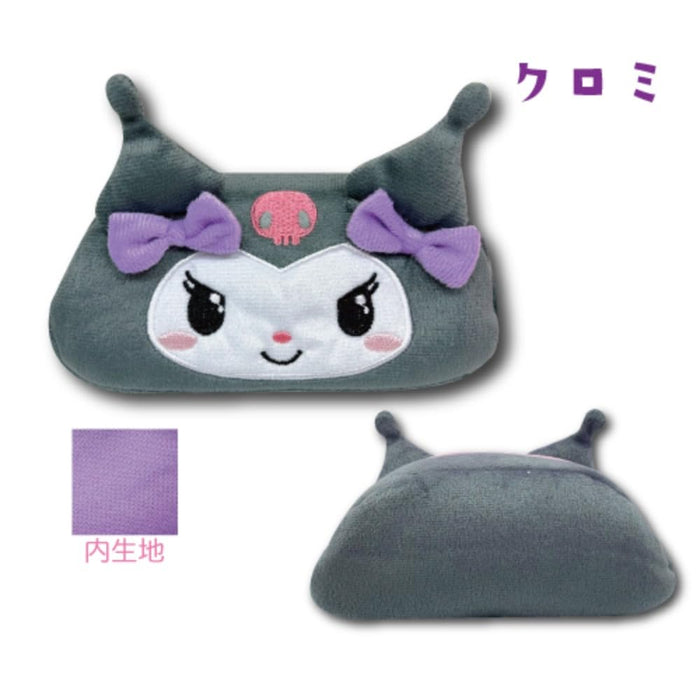 San-X Hatayama Shoji Kuromi Face Multi Pouch 8x18x5cm