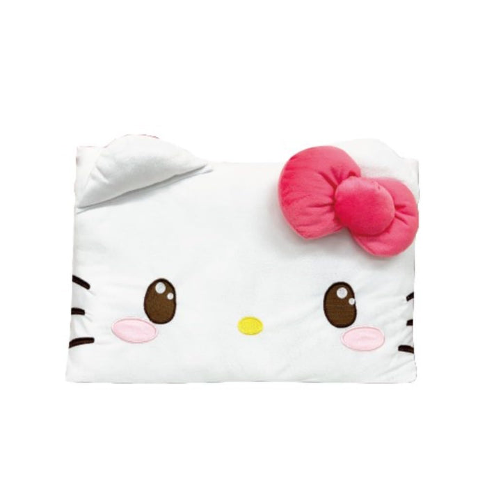 San-X Kirakawa Hello Kitty Face Square Cushion 35x50x10cm - 34201638