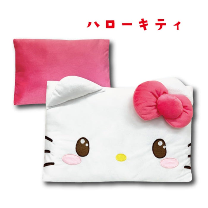 San-X Kirakawa Hello Kitty Gesicht quadratisches Kissen 35x50x10cm - 34201638