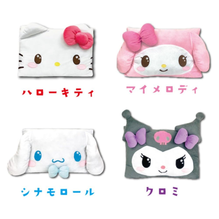 San-X Kirakawa Hello Kitty Face Square Cushion 35x50x10cm - 34201638