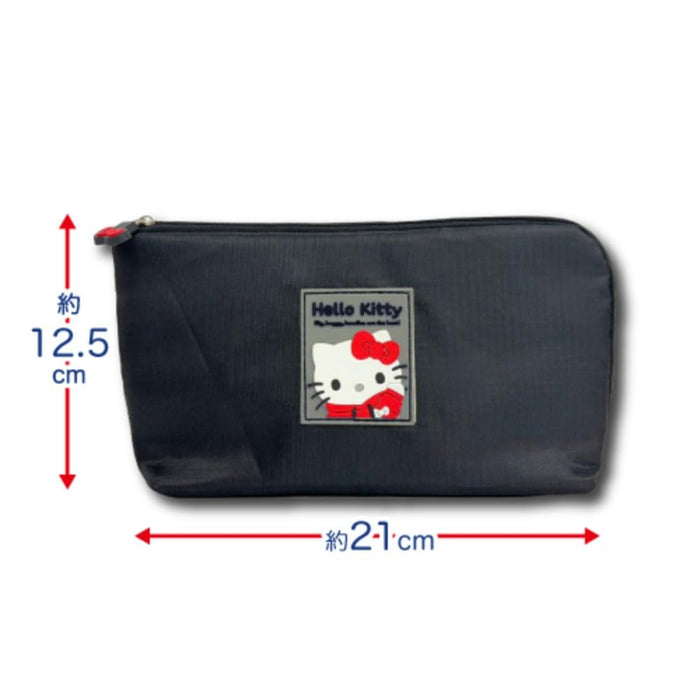 San-X Hello Kitty Gadget Pouch H12.5 x W21 x D5Cm - Cute & Compact Case