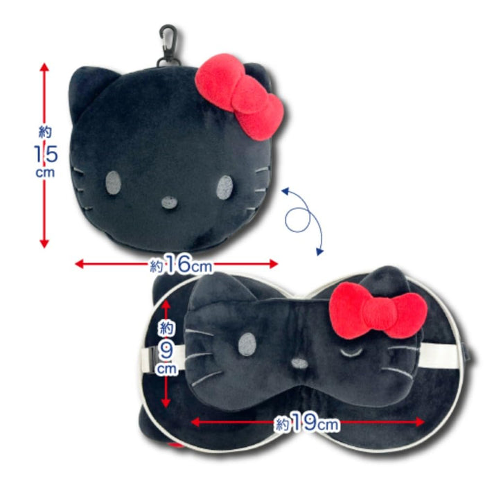 San-X Hello Kitty Head And Eye Pillow 15x16cm