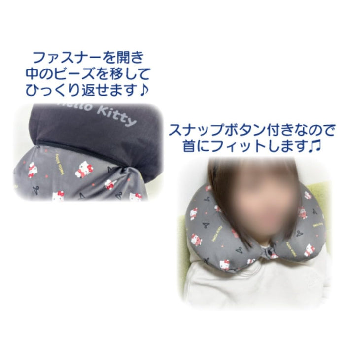 San-X Reversible Neck Pillow Cushion 20x30cm Hello Kitty Design 34201982