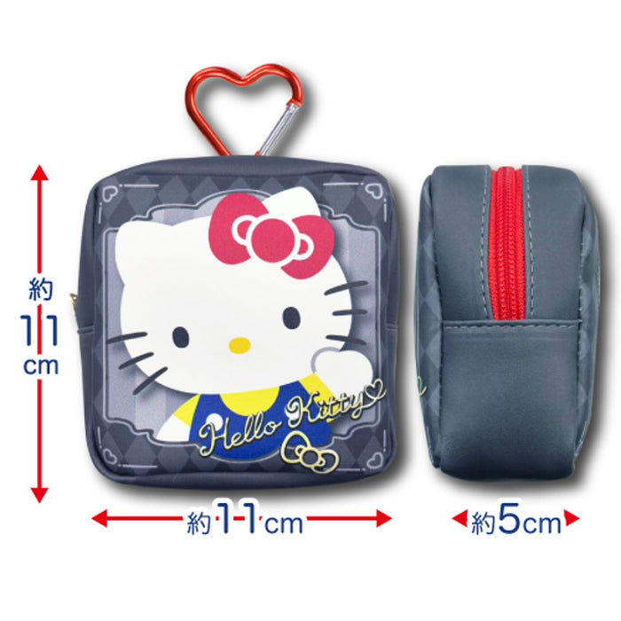 San-X Kuromi Clear Mini Pouch Approx 11x11x5cm - Hatayama Shoji Sanrio Design