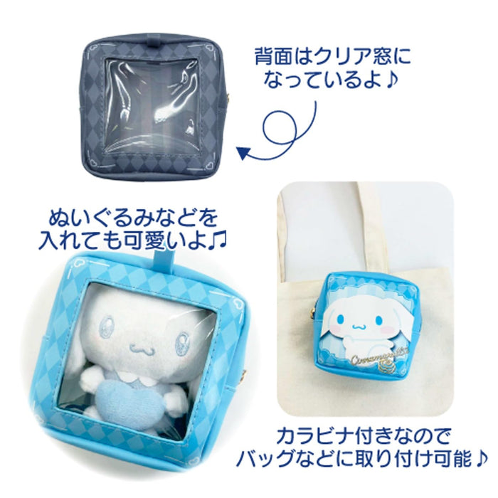 San-X Kuromi Clear Mini Pouch Approx 11x11x5cm - Hatayama Shoji Sanrio Design