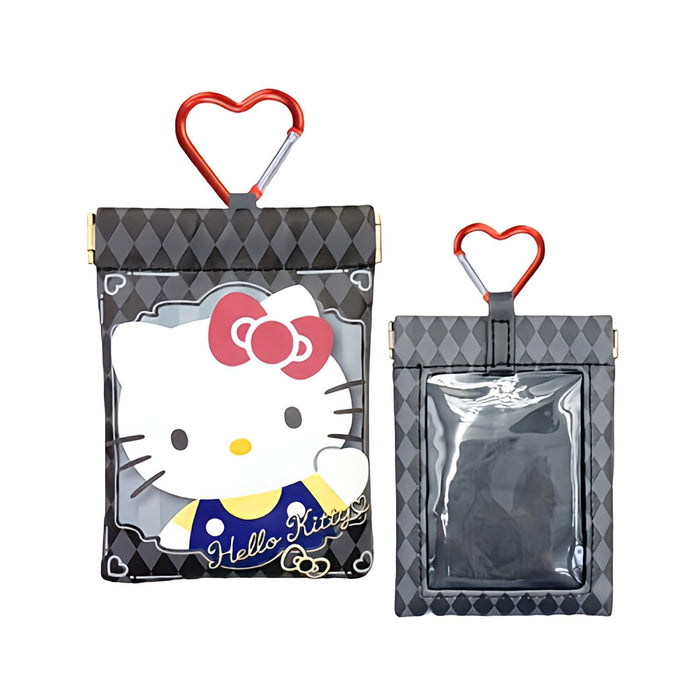 Pochette transparente San-X Hello Kitty avec mousqueton L9 x H12 cm