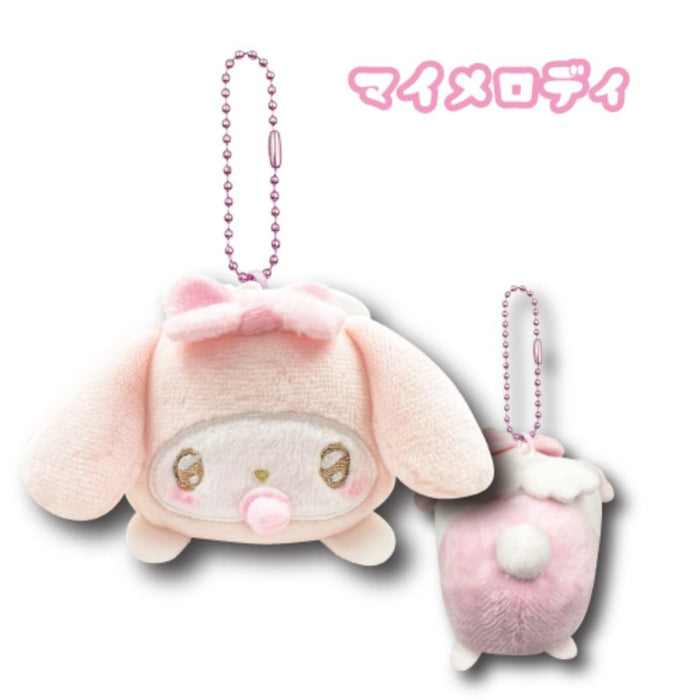 San-X Lying Down Angel Baby My Melody Mascot 8cm Plush Toy