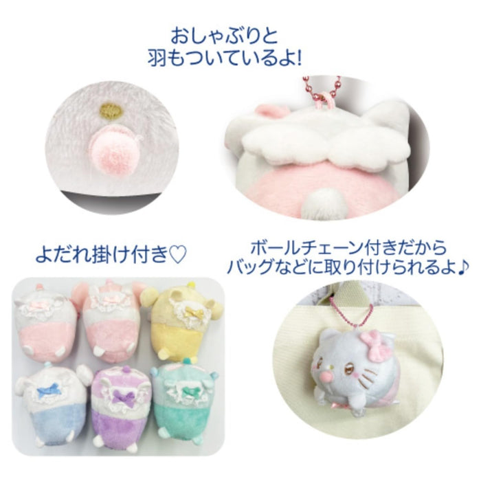 San-X Lying Down Angel Baby My Melody Mascot 8cm Plush Toy