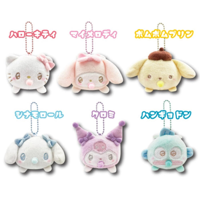 San-X Lying Down Angel Baby My Melody Mascot 8cm Plush Toy