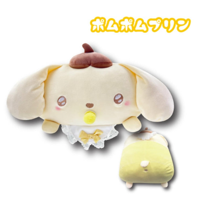 San-X Hatayama Shoji Pompompurin Angel Baby, weiches Plüschkissen, 35 cm