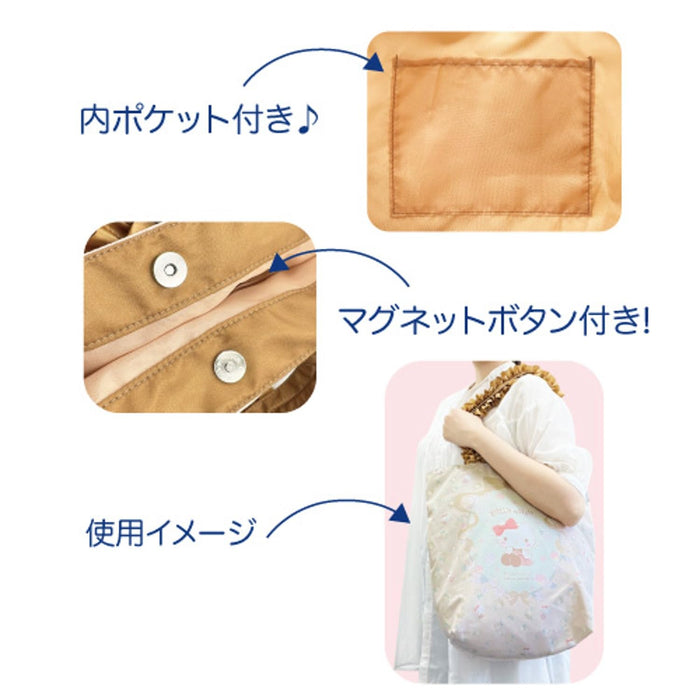 San-X Cinnamon Roll Tote Bag with Frills Approx. H35 x W40 x D15Cm