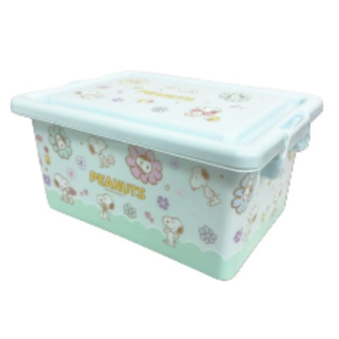 San-X Hatayama Shoji Aufbewahrungsbox Snoopy Blau 12,5x22x15cm