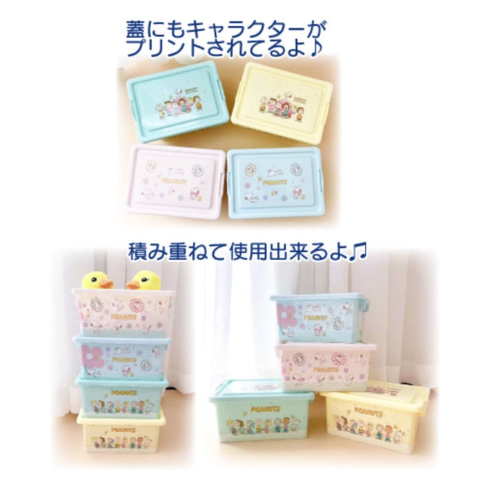 Boîte de rangement San-X Hatayama Shoji Snoopy Bleu 12,5 x 22 x 15 cm