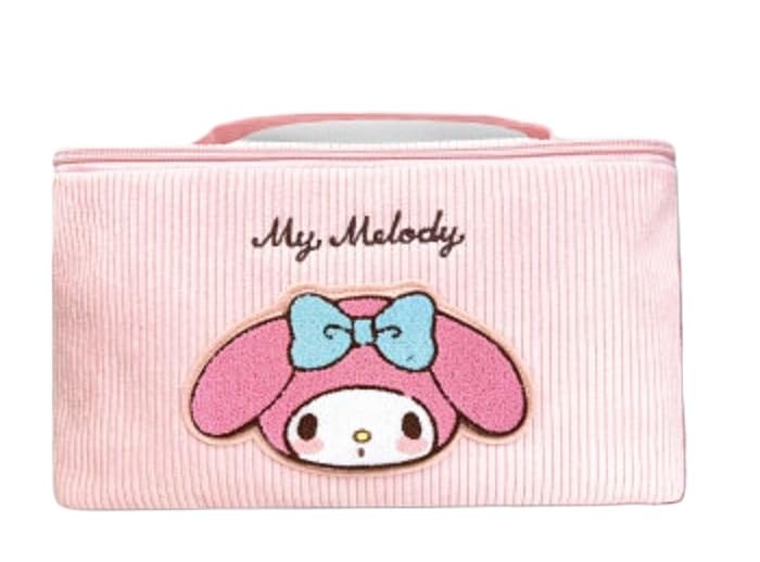 Trousse de toilette San-X en velours côtelé Sanrio My Melody 15x22x15cm