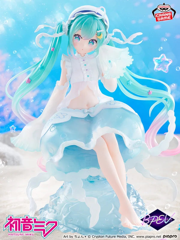 Banpresto Hatsune Miku Clear Luxe Jellyfish Evolve Figure 7.9in