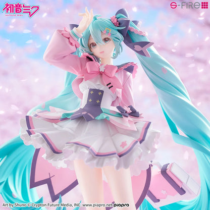 SEGA S-FIRE Hatsune Miku New School Year PVC 23cm Sakura Base Figure