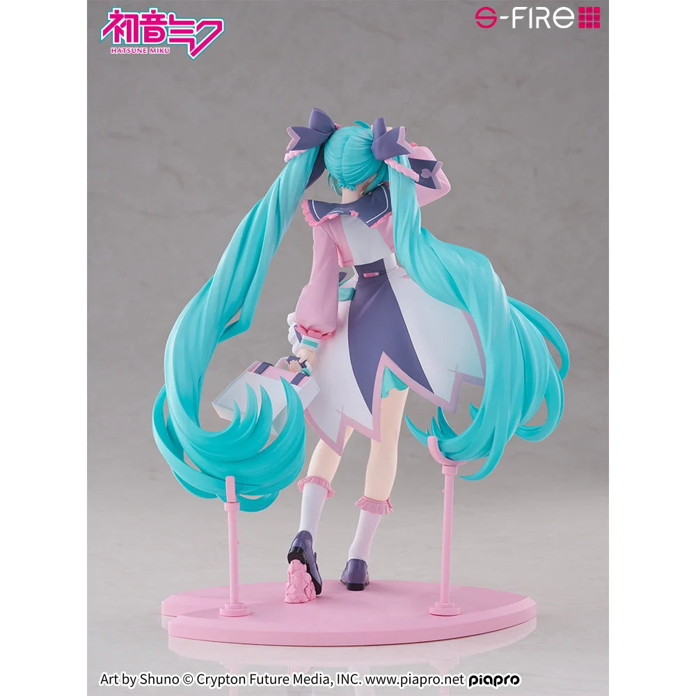 SEGA S-FIRE Hatsune Miku New School Year PVC 23cm Sakura Base Figure