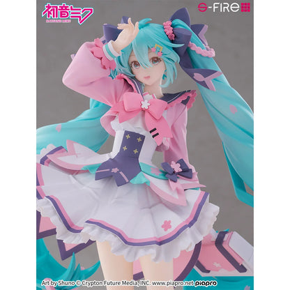 SEGA S-FIRE Hatsune Miku New School Year PVC 23cm Sakura Base Figure