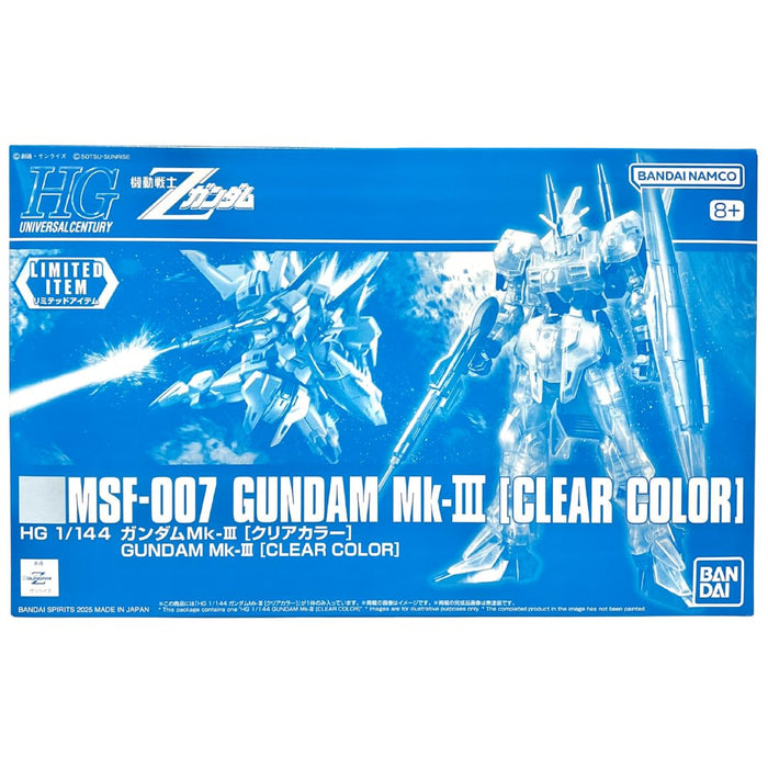 Bandai Spirits HG 1/144 Gundam Mk-III Clear Color Event Exclusive Model Kit