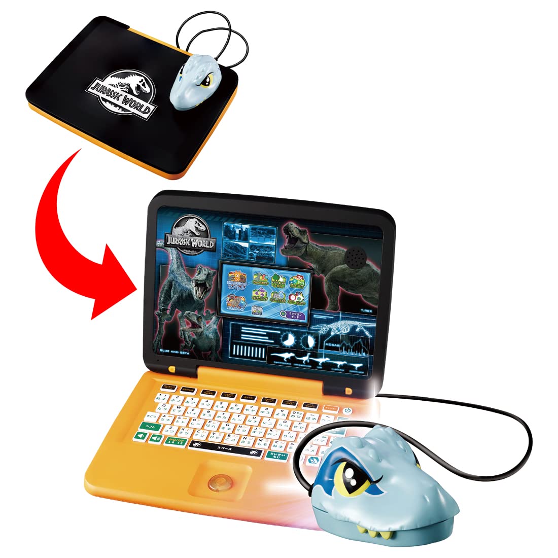Takara Tomy Jurassic World Dinosaur Mouse for PC Study Sessions- Japan Figure Store - #1 Bring To You The Best Japanese Goods
