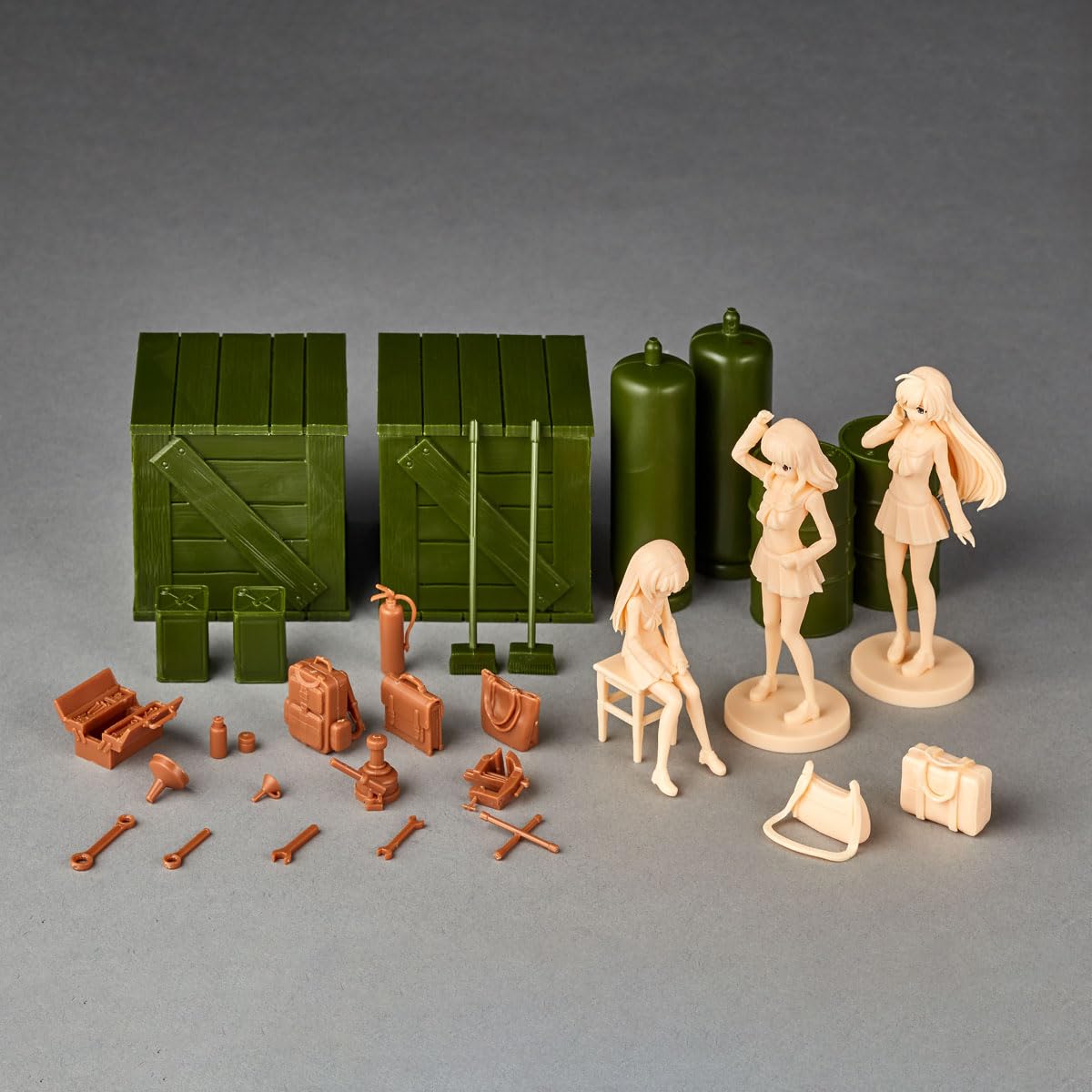 Kaiyodo Artpla Girls & Panzer Final Chapter 1/24 Scale Model Kit Unpainted