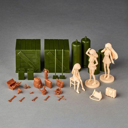 Kaiyodo Artpla Girls & Panzer Final Chapter 1/24 Scale Model Kit Unpainted
