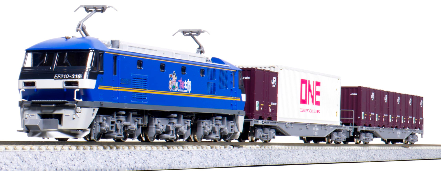 Kato Electric Locomotive Model Ef210 Railway Container Train 3-Car Set