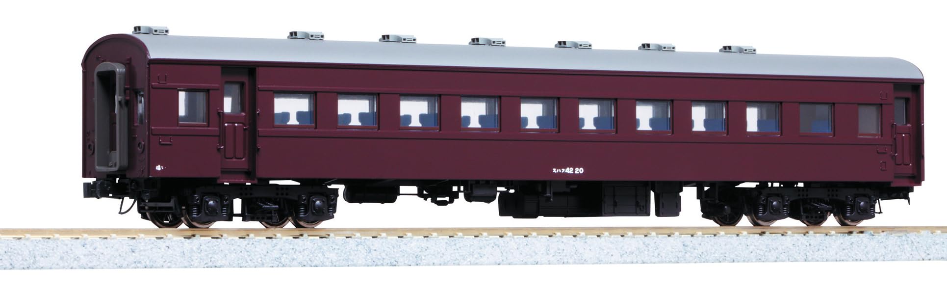 Kato Ho Scale Suhafu 42 Brown Model Train Passenger Car 1-508