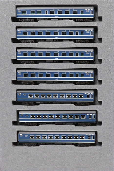 KATO 10-1726 Series 20 Sleeper Limited Express 'Asakaze' Initial Configuration 7 Cars Add-On Set N Scale- Japan Figure Store - #1 Bring To You The Best Japanese Goods