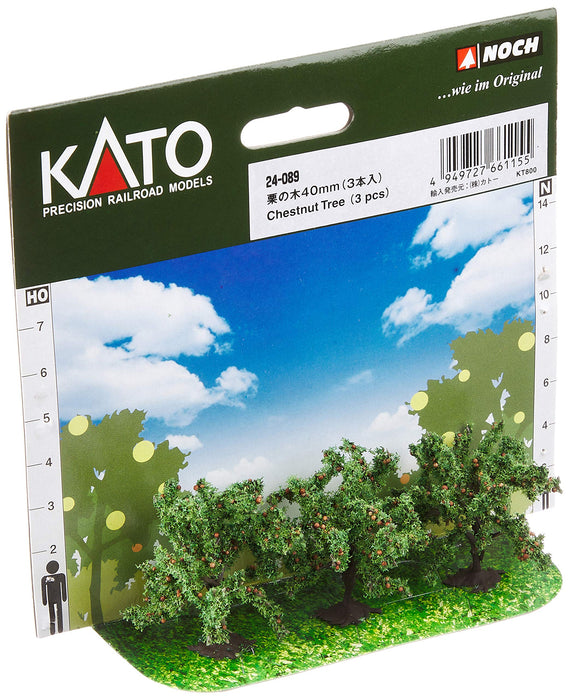 Kato N Gauge Châtaignier 40mm 3 pièces Fournitures Diorama 24-089