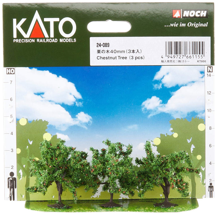 Kato N Gauge Châtaignier 40mm 3 pièces Fournitures Diorama 24-089