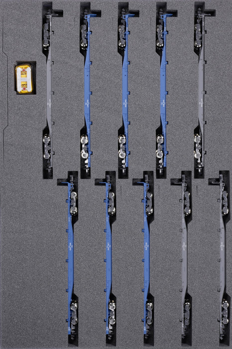 KATO N Gauge Koki 104 + 107 10-Car Set Model Railroad Freight Car 10-1963