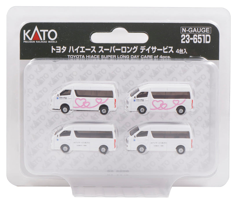 Fournitures de diorama pour Toyota Hiace Super Long Day Service 4 unités Kato N Gauge